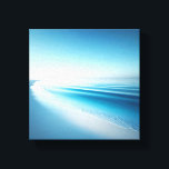 Majestic Coastal Cliffs with Surreal Sand Reflect Canvas Print<br><div class="desc">A breathtaking digital masterpiece featuring a dramatic coastline with rugged mountains and scattered sea stacks. In the foreground, a unique, layered sand formation creates a perfectly still pool reflecting the blue sky and fluffy clouds like a mirror. The warm golden light of the setting sun adds a magical glow to...</div>