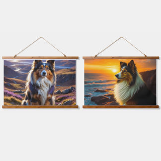 ✨ "Majestic Collie Dreams : Tapisseries en bois de