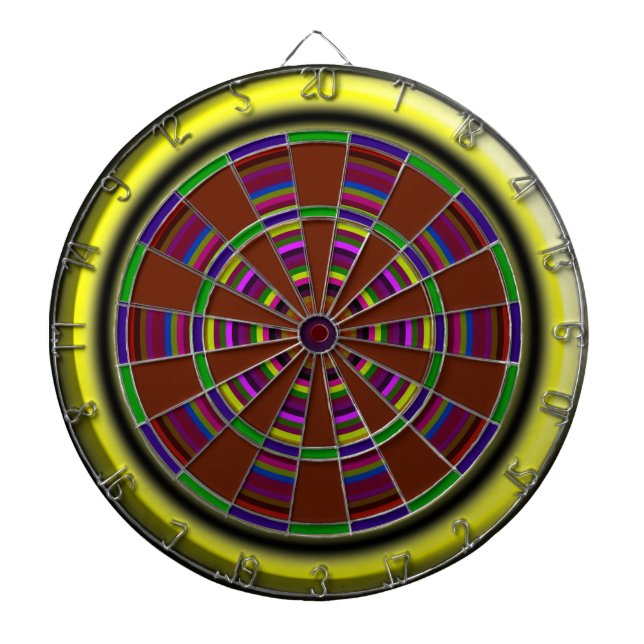 Majestic Colours Metal Cage Dartboard (Front)