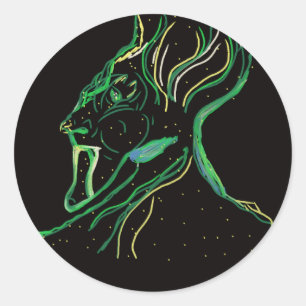Majestic Constellation Round Stickers