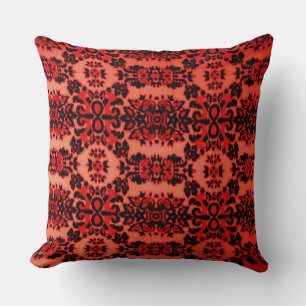 Majestic Coral Throw Pillow