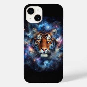 Majestic Cosmic Nebula Tiger - Galaxy Space Fantas Case-Mate iPhone 14 Case