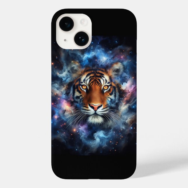 Majestic Cosmic Nebula Tiger - Galaxy Space Fantas Case-Mate iPhone Case (Back)