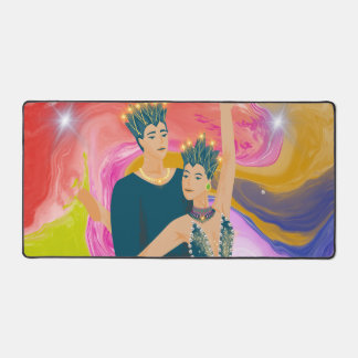 Majestic Dance of Colours Desk Mat