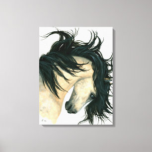 Majestic Dappled Buckskin Horse Canvas by Bihrle