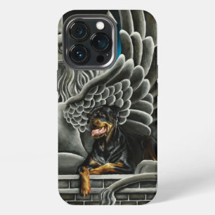 Majestic Dark Fantasy Rottweiler Gargoyle Castle iPhone 13 Pro Case