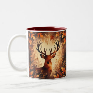 Majestic Deer Autumn Forest Mug