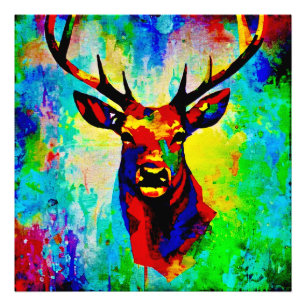 majestic deer photo print