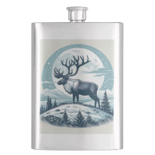 "Majestic Deer Wine Flask