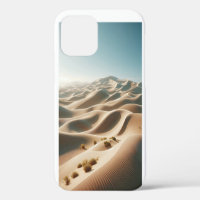 Majestic Desert Sand Dunes Landscape - Warm Beige 