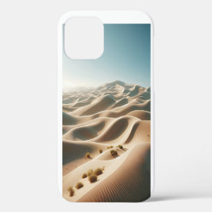 Majestic Desert Sand Dunes Landscape - Warm Beige iPhone 12 Case