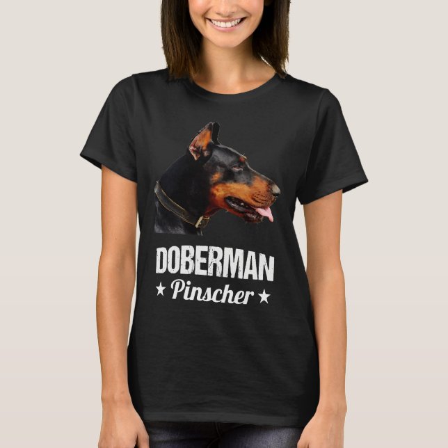 Majestic Doberman Pinscher Animal Art Design T-Shirt (Front)