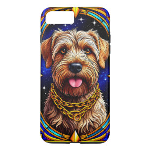 Majestic Dog Portrait in Stained Glass Style Case-Mate iPhone Case