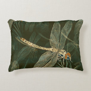 Majestic Dragonfly Pattern  Accent Pillow