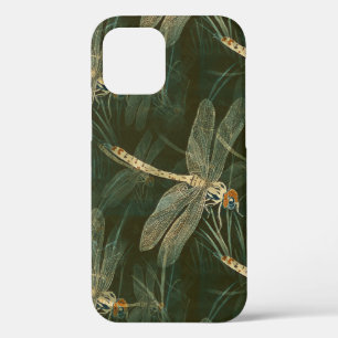 Majestic Dragonfly Pattern iPhone 12 Case