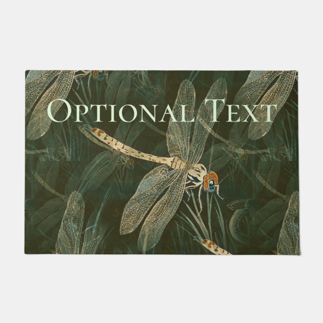Majestic Dragonfly Pattern  Doormat (Front)