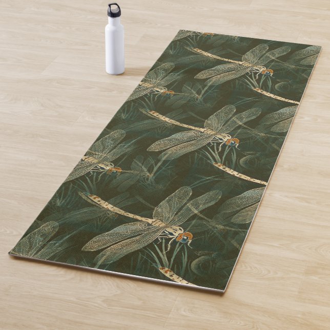 Majestic Dragonfly Pattern  Yoga Mat (In Situ)