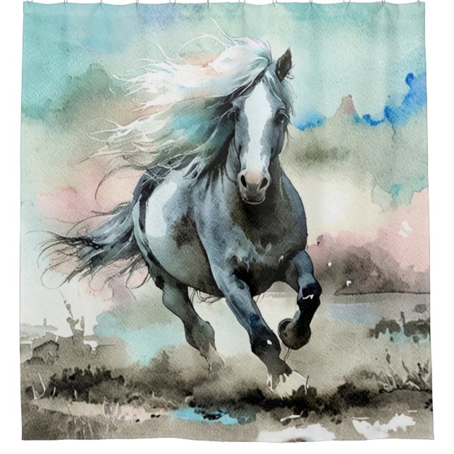 Majestic Draught Horse Watercolour  (Front)