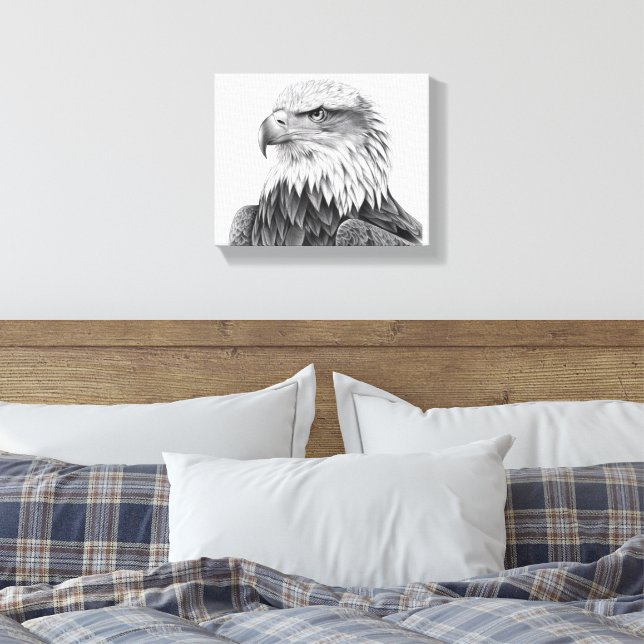  Majestic Eagle Canvas Print (Insitu(Bedroom))
