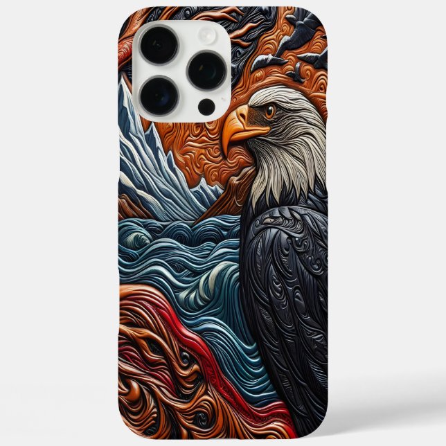 Majestic Eagle Car Art Case-Mate iPhone Case (Back)