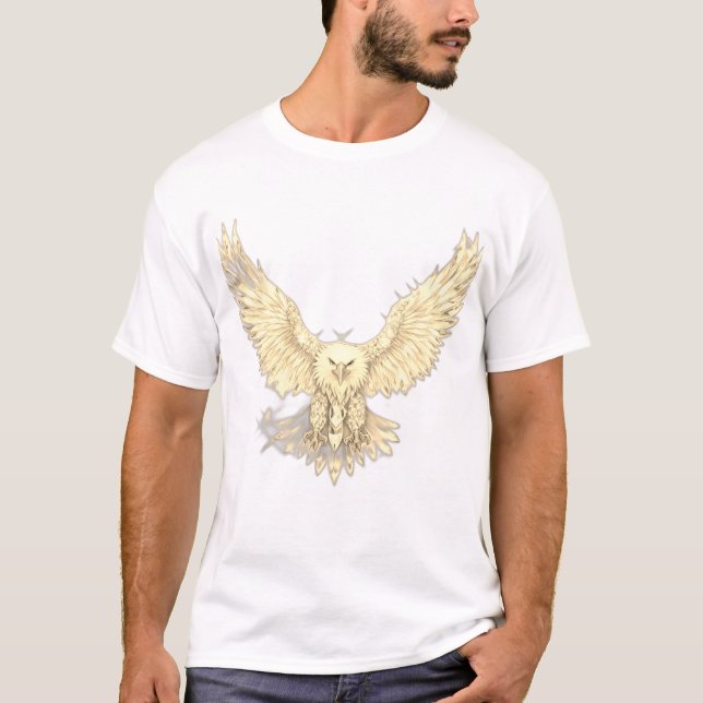 Majestic Eagle Design – Symbol of Freedom T-Shirt (Front)