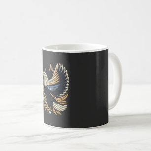 Majestic Eagle Embroidery Design   Bold Patriotic  Coffee Mug