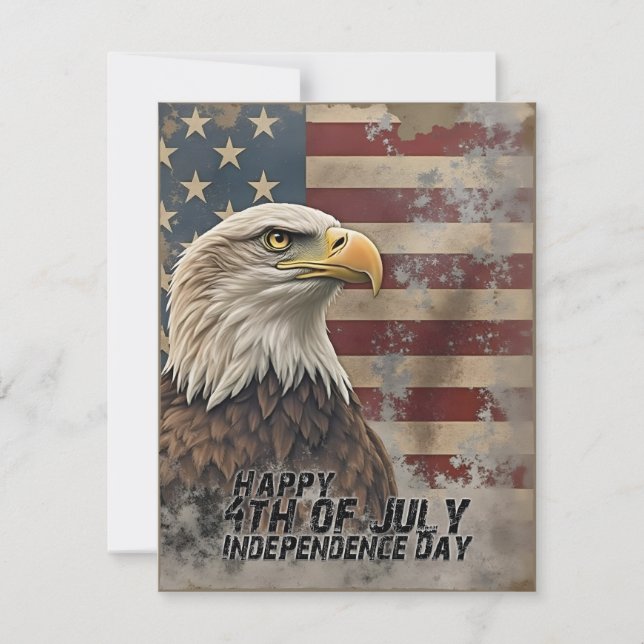 Majestic Eagle & Flag – Spirit of Freedom (Front)