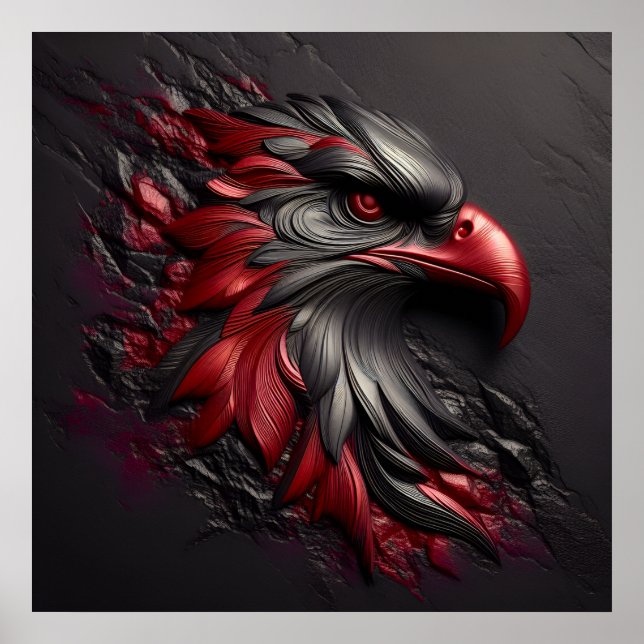 Majestic Eagle Gaze Poster (Front)