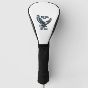 Majestic eagle in flight golf head cover