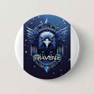 Majestic Eagle Logo Button – Bold & Powerful Desig