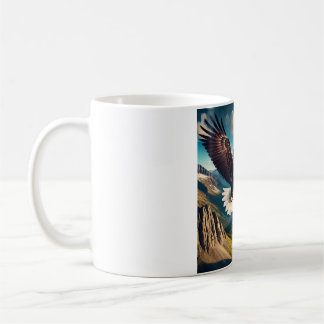 Majestic Eagle Soar T-Shirt Design Coffee Mug
