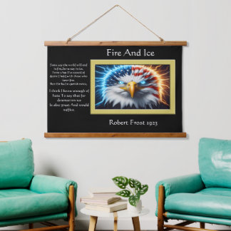 Majestic Eagle With American Flag Crown Hanging Tapestry