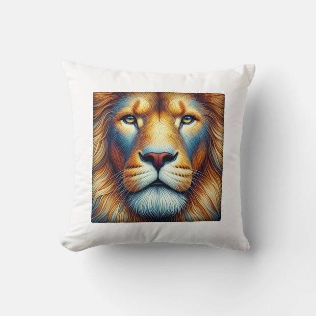 "Majestic Elegance" Throw Pillow (Front)