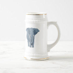 Majestic Elephant Beer Stein