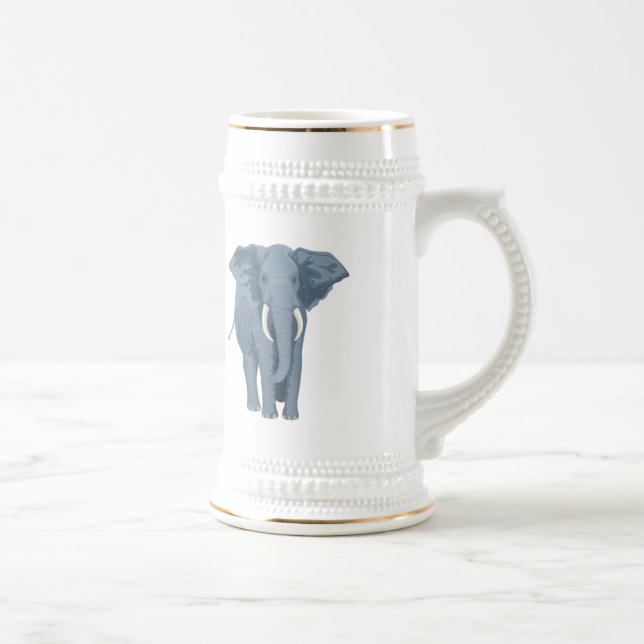 Majestic Elephant Beer Stein (Right)