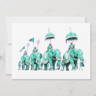 Majestic Elephant Mandala  Invitation