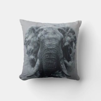 Majestic Elephant Throw Pillow