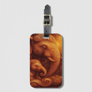 Majestic Elephants  Luggage Tag