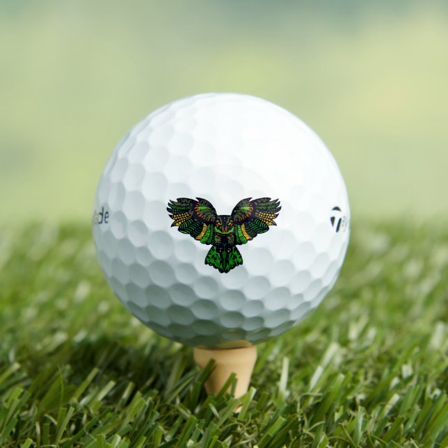 Majestic Emerald Owl Golf Balls (Insitu Tee)