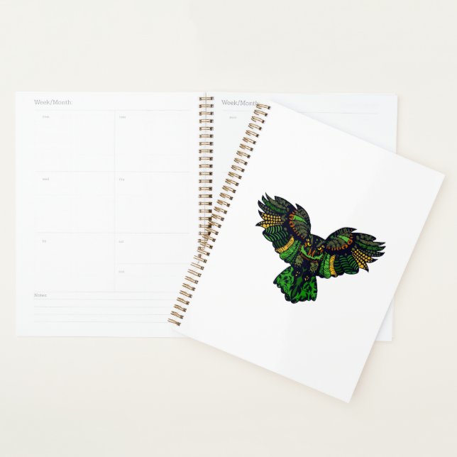 Majestic Emerald Owl Planner (Display)