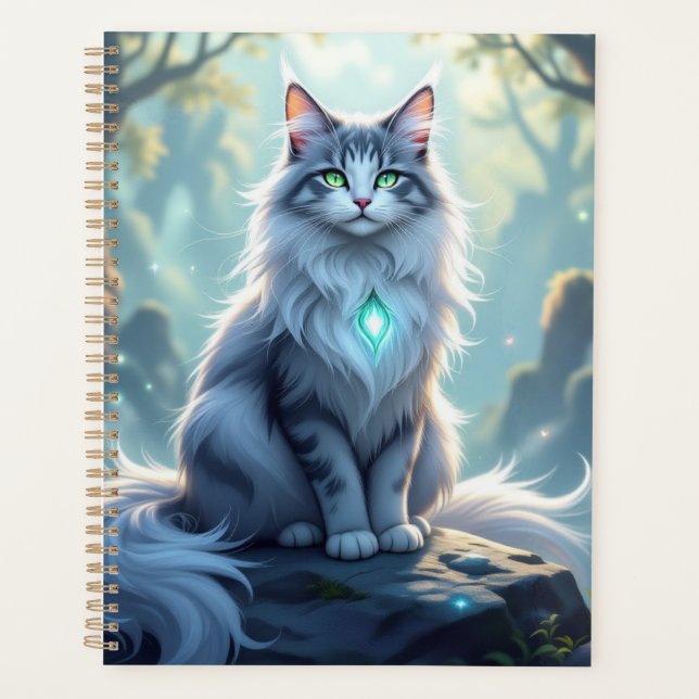 **Majestic Fantasy Cat with Mystical Aura – High F (Devant)