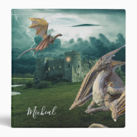 Majestic Fantasy Dragon Castle Personalized