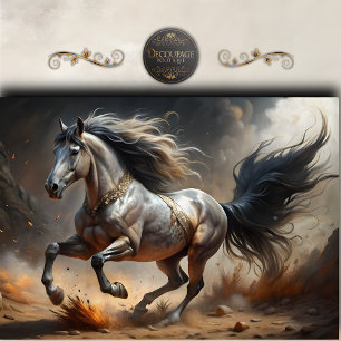 Majestic Fantasy Horse Art Decoupage Tissue Paper