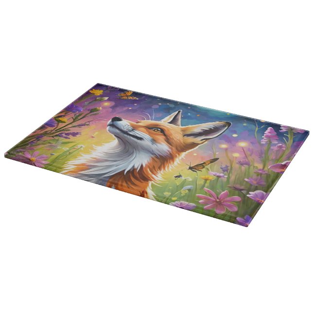 Majestic Fox Cutting Board (Corner)