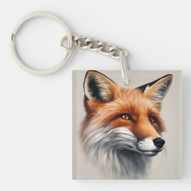 Majestic Fox  Keychain (Front)