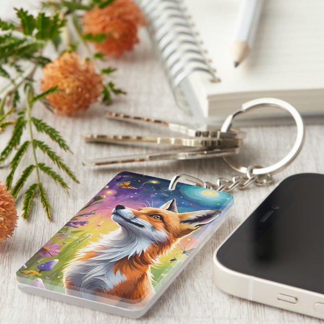 Majestic Fox Keychain (Front Right)