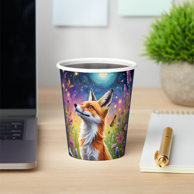 Majestic Fox Paper Cups (Insitu)