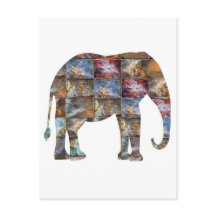 Majestic Friendly Animal : Elephant Marble Tiles