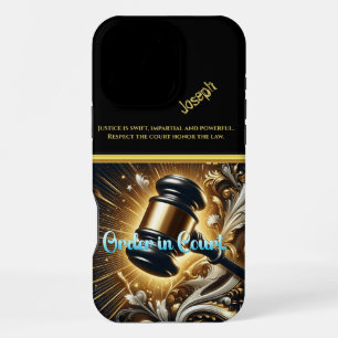 Majestic Gavel of Justice in Grandeur iPhone 16 Pro Max Case