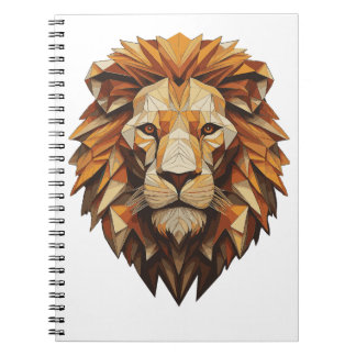 Majestic Geometric Lion Notebook